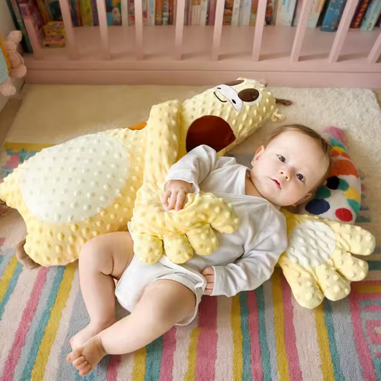 Coussin apaisant pour bébé en peluche avec support de chargement USB