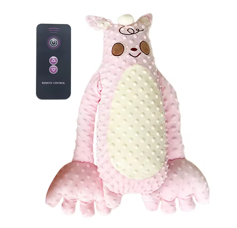 Coussin apaisant pour bébé en peluche avec support de chargement USB